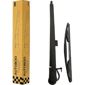 Rear Window Wiper Arm Blade Set Replacement For Cadillac Escalade,GMC Yukon,Chevy Tahoe Suburban,2007-2013 - Back Windshield Wiper Accessories OEM 15277756 Blade:12"