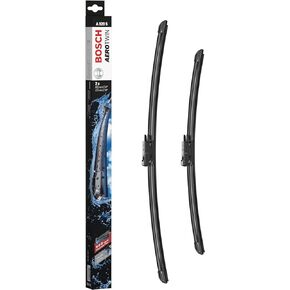Bosch Automotive 3397118929 AeroTwin Beam Wiper Blade - Set of 2 (24" & 19") Pinch Tab - Crystal Clear Visibility & Smooth Quiet Operation