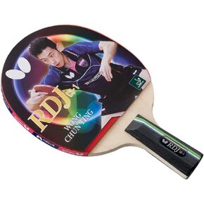 Butterfly RDJ CS1 Chinese Penhold Table Tennis Racket - Good Spin. Better Speed. Even Better Control. - RDJ Series - Recommended for Beginning Level Players, Red and Black