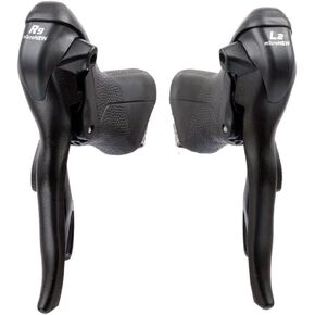 Micronew STI Road Bike Shifters Double 2×9 Speed Lever Brake Bicycle Derailleur Groupset Compatible for Shimano Sora 9 Speed