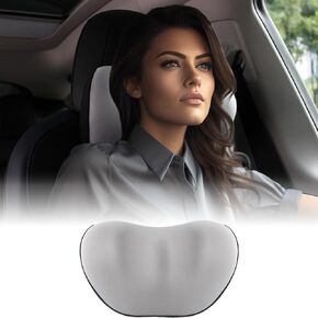 Headrest Pillow for Tesla Model 3 Model Y,Tesla Neck Pillow with Breathable Fabric,Soft Pillow for Relieving Stiffness,Memory Foam Tesla Accessories 1 Pack - Black