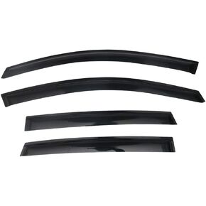 Window Visor Compatible with 2012-2016 Honda CRV CR-V, Acrylic Smoke Tinted & Semi-Transparent Sun Rain Shade Guard Wind Vent Air Deflector by IKON MOTORSPORTS, 2013 2014 2015