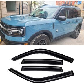 92083 Side Window Visor Deflector,in-Channel Shatterproof Dark Smoke,2pc Rain Guard fit for 1993-2011 Ford Ranger,1994-2010 Mazda B2300/B4000,1994-2008 Mazda B3000 with Standard/Extended Cab