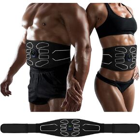 MarCoolTrip MZ ABS Stimulator, Ab Machine, Abdominal Toning Belt Muscle Toner Fitness Training Gear Ab Trainer Equipment for Home MZ-7