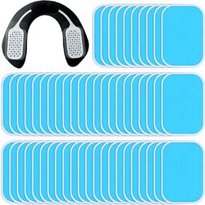 Hungdao 100 Pcs 50 Packs Gel Pads for ABS Stimulator ABS Trainer Replacement Gel Sheet ABS Gel Pads Muscle Stimulator Pads for Abdominal Muscle Trainer AB Workout Toning Belt
