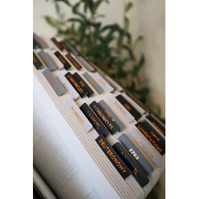 Salt & Light - Black Gradient - Copper Foil - Matte Coated - Bible Tabs - Journaling - Beautiful Index Tabs - 66 Books + Extra - Indexing - Laminated - Durable - High Quality - Nuetral - Women & Men