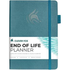 Clever Fox End of Life Planner – Final Arrangements Organizer for Beneficiary, Will Preparation, Last Wishes & Funeral Planning, A5 (Rose Gold)