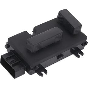 Power Seat Switch Adjust Recliner Control Driver side Left 8 Way Compatible with Chevy Chevrolet Silverado Avalanche Suburban Tahoe 1999-2007 GMC Sierra Yukon Cadillac Escalade Replaces 12450166