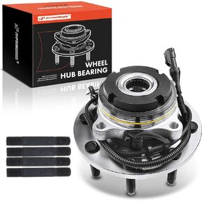 A-Premium Front Wheel Bearings and Hub Assembly Compatible with Ford F-250/350 Super Duty 1999, 4WD & with SRW & 4-Wheel ABS, w/ABS 8-Lug, Replace # 515075