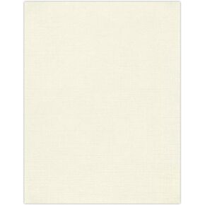 LUXPaper 8.5" x 11" Paper | Letter Size | White Linen | 80lb. Text | 50 Qty
