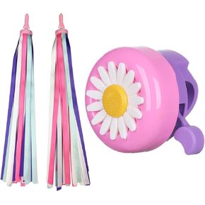 PLATT Bike Bell for Kids, Bike Horn for Boys and Girls Bike with 1 Pair Bike Streamer Tassels