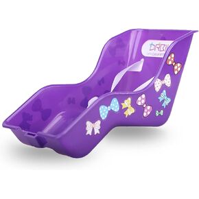 DRBIKE Doll Bike Seat Bicycle Seat with Decorate Yourself Decals for Girls Bike, Doll Carrier Fits Standard Sized Dolls and Stuffed Animals, Bike Attachment, Kids Bike Accessories