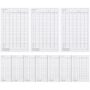 Scorecard Holder 10Pcs Golf Scorecard Golf Score Book Score Sheet Tracking Record Stat Card Golf Scorecard Keeper Scorecards Score Record Tools Golfing Accessories