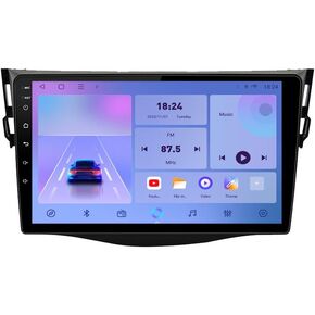 for Toyota RAV4 2005-2013 Android 12 Car Stereo with Wireless Carplay/Android Auto WiFi 2+32G 4 Core GPS Navigation Radio Player 9'' HD Touch Screen Audio Backup Camera Multimedia Head Unit