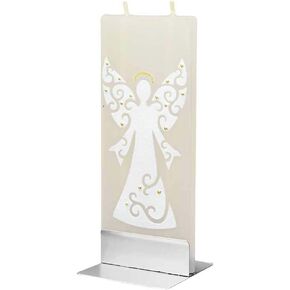 Nativity Candle - Christmas Night Miracle Design - Flat, Decorative Candles - Hand Painted Christmas Candle Gifts for Women or Men - 6 inches
