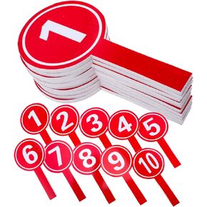 Trifold Poster Board 10pcs Holding a Number Plate Number Boards Paddles Dry Erase Boards Mini White Board Digital Whiteboard Basketball Scoreboard Reusable Scoreboard Volleyball