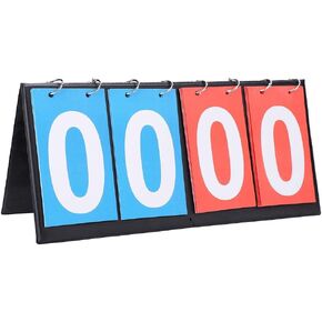 Alomejor Scoreboard Portable Competition Score Board Table Tennis Basketball Football Counter with Flip Design