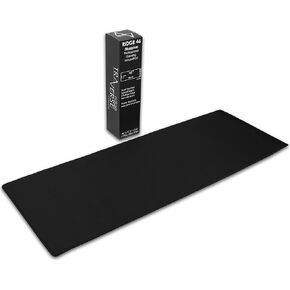 Gaming Mouse Pad (5mm) Massive 46 inch | 46x17.3x0.20 Extra Thick | Black | Stitched Edge, Large Washable Desk Mat