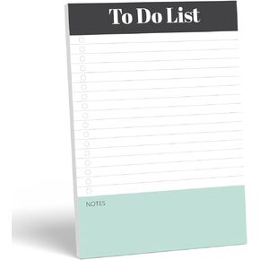 S&O Magnetic Grocery Organizer Notepad, Task register & Schedule, daily duties journals for Fridge, Regular work List Pad, Routine Checklist pads ,Duty Planner Todo List Notepad - Coral 6"x8.5"