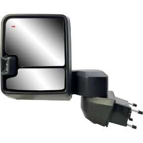 Passenger Right Side Door Towing Mirror Power and Heated with Signal Light and BLIS Chrome Back Cover For Chevrolet Silverado GMC Sierra 2500 HD 3500HD from 2019 to 2024