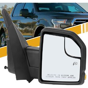 مجموعة مرآة الرؤية الخلفية الأمامية ذات 3 دبابيس متوافقة مع Ford F-150 2015-2020، مع زجاج الطاقة، بدون حرارة، بدون طاقة قابلة للطي، بدون ضوء إشارة، يحل محل FL3Z17683AK، جانب السائق الأيسر in Kuwait