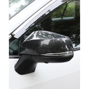 لـ RAV4 2019 2020 2021 2022 2023 2024 غطاء مرآة الرؤية الخلفية الجانبية الخارجية، أغطية قولبة مرآة الرؤية الخلفية الخارجية الرياضية باللون الأسود لسيارة Toyota RAV4- أسود البيانو
