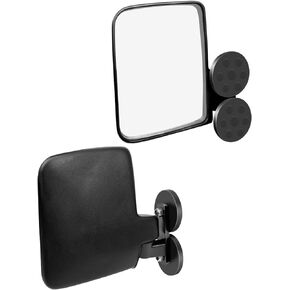 Tractor Rearview Side Mirrors Fits For UTV ATV Fork Lift Mowers Tractors Excavation Equipment, 2pcs Left Right Adjustable Rear View Mirror