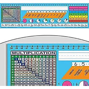 Really Good Stuff 24PK Zaner-Bloser Self-Adhesive Vinyl Desktop Reference Nameplate with Letters, Numbers, Place Values-Traditional Manuscript Name Tags in Kuwait