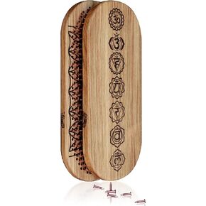 Copper Nails Sadhu Board Oh! Sadhu from 100% Oak Wood for Yoga Practice Meditation, Step 0.39in (10mm), Copper, Sacred Harmony"