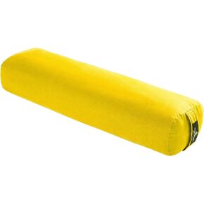Hugger Mugger Junior Yoga Bolster - Narrower Profile, Very Firm, Great for Smaller Yogis, Heart-Opening poses or Under the Knees, Handmade in USA