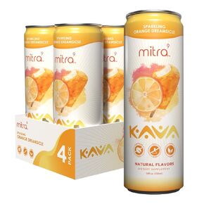 MITRA-9 Botanical Beverages - Orange Dreamsicle Sparkling Kava Drink With Kava Root Extract - Mood Enhancer - Plant Based - Promotes Natural Calm & Clarity (12 Fl. Oz) (4)
