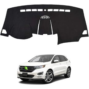 Cartist Dashboard Cover Mat for 2015-2022 2023 2024 Ford Edge Accessories Dash Cover Flannel Dash Mat Sunshade Glare UV Rays Protector
