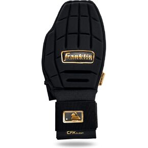 Franklin Sports MLB Baseball + Softball Sliding Mitt - CFX PRT Adult + Youth Protective Baserunning Sliding Gloves - Left + Right Hand Mitt - Hand + Wrist Protector for Running - Kids + Adults Sizes
