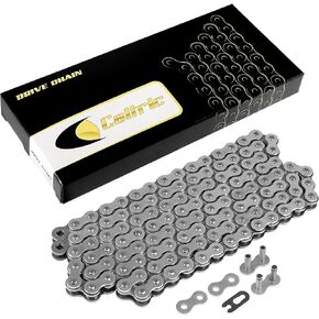 Caltric 520-Pitch 120-Links Non-Oring Drive Chain Compatible for ATV/UTV/Quad/Side X Side/Motorcycle/Dirtbike/with Rivet and Clip on Master Links