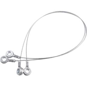 ACROPIX Engine Hood Release Cable Fit for Peterbilt 357 378 379 377 375 - Pack of 2 Silver Tone