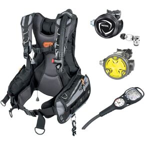 Seac Eq-Pro Screen Essential, Scuba Diving Equipment Kit with BCD, Regulator, Octo, Dive Computer and Pressure Gauge