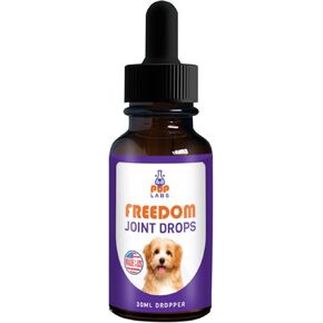 Freedom Joint Drops - Hip and Joint Supplement for Dogs of All Ages, Sizes, and Breeds, 30 ml Dropper