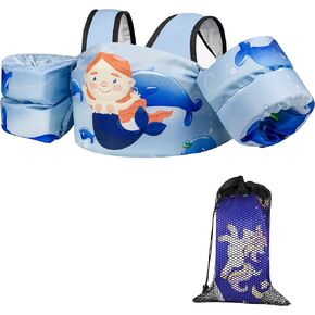 Adjustable Kids Swim Vest for Baby Swimming Training,Infant Baby Vest Swim Aid for 22-66 Pounds Boy and Girl
