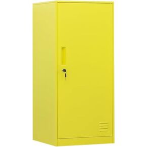 1 Door Metal Vertical Storage Locker for Kids Bedroom, Children Room, School, Office, Home,Stackable Steel Storage Cabinet for Toys, Sports Equipment,Anti-Falling Device.(Black, 1D) in Saudi Arabia