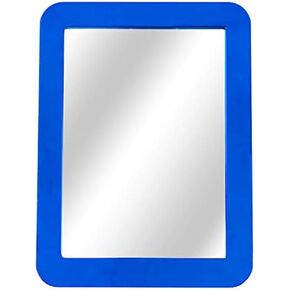 Magnetic Locker Mirror for School Locker, Gym Locker, Office Cabinet, Workshop or Refrigerator, Makeup Mirror, 5 inch x 7 inch (Black)
