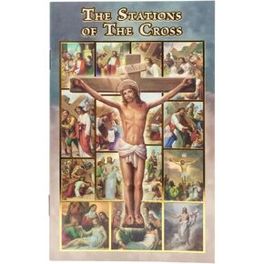 The Stations of The Cross Booklet | Full Color Images with Scripture, Prayers, and Guided Meditation | Great Catholic Devotional Prayer for The Season of Lent