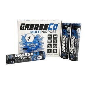 Wheel Bearing Grease Tube Lithium Complex | High Temp | Axle | Automotive | Tractor | Grease Cartridge for Grease Gun | Ball Joint | Marine | Blue | Case of Grease 10 Tubes | NLGI 2 | Multipurpose