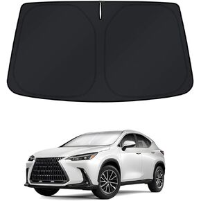 مظلة الشمس للزجاج الأمامي من KUST لعام 2015-2021 لكزس NX300h/NX300/NX200t ملحقات مظلة النافذة وواقي الشمس وكتل قابلة للطي والأشعة فوق البنفسجية تحافظ على برودة سيارتك