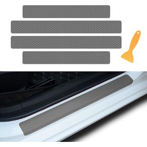 4PCS Car Door Edge Entry Guards, Car Door Sill Protector for Door Edge/Front and Rear Bumper/Door Threshold Anti-Scratch Protection, Universal Car Exterior Accessories for Most Cars (Orange)