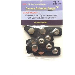Charm Your Prince CYP Boat Canvas Extender Snaps Boating Accessories 5 Per Bag Improved Easy Release Tabs Black