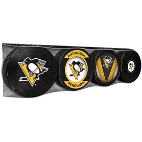 Pittsburgh Penguins Officially Licensed 4-Pack Hockey Puck Collection