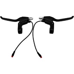Brake Grips for Electric Bike or E Scooter 2 Pin Male Left & Right Aluminium Alloy Hand Brake Power Failure Hand Brake Lever for Electric Bike Scoooter