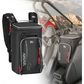 KEMIMOTO PRO XP Storage Bag Updated Storage Center Shoulder Console Cargo Bag Seat Center with Two Hydration Backpacks Compatible with Polaris RZR 1000 PRO XP, Yamaha Rmax2, Can-Am X3 Maverick