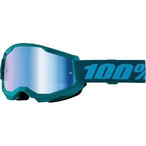 100% STRATA 2 Goggles - Sports Goggles for Motocross & Mountain Biking - Eyewear for Bike Riders - Motocross Goggles for Men