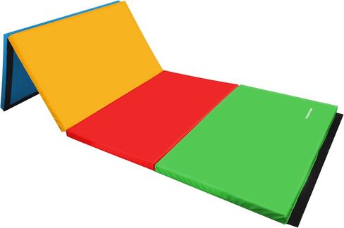 BalanceFrom All Purpose 4'x6'x2" Extra Thick High Density Anti Tear Gymnastics Gym Folding Exercise Aerobics Mats, Multiple Colors in Saudi Arabia